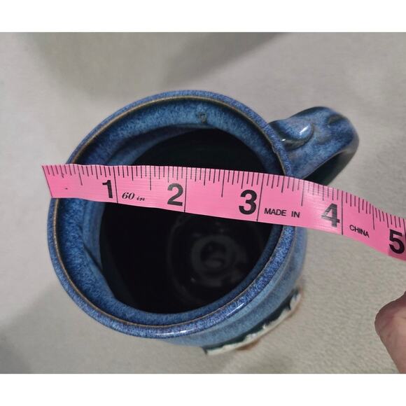 Pottery Crested Butte Ski Blue MUG Snow Billings Montana - Picture 8 of 9